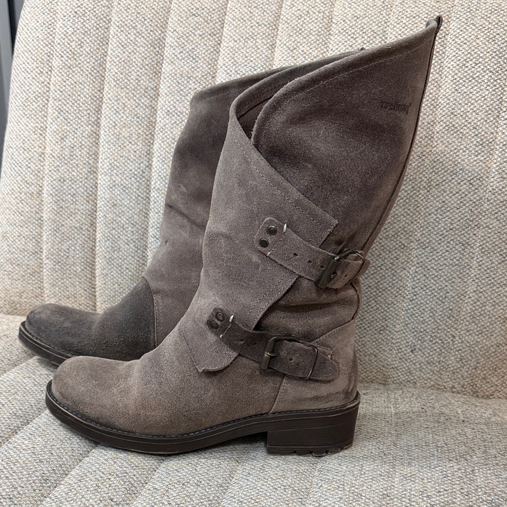 COOLWAY Gray Leather Women's Boots, sz 40 (~ 9.5 US women's) - Picture 6 of 12